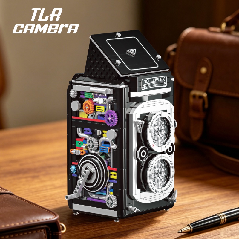 Collectible Vintage Cameras - Conjunto de blocos de montar de