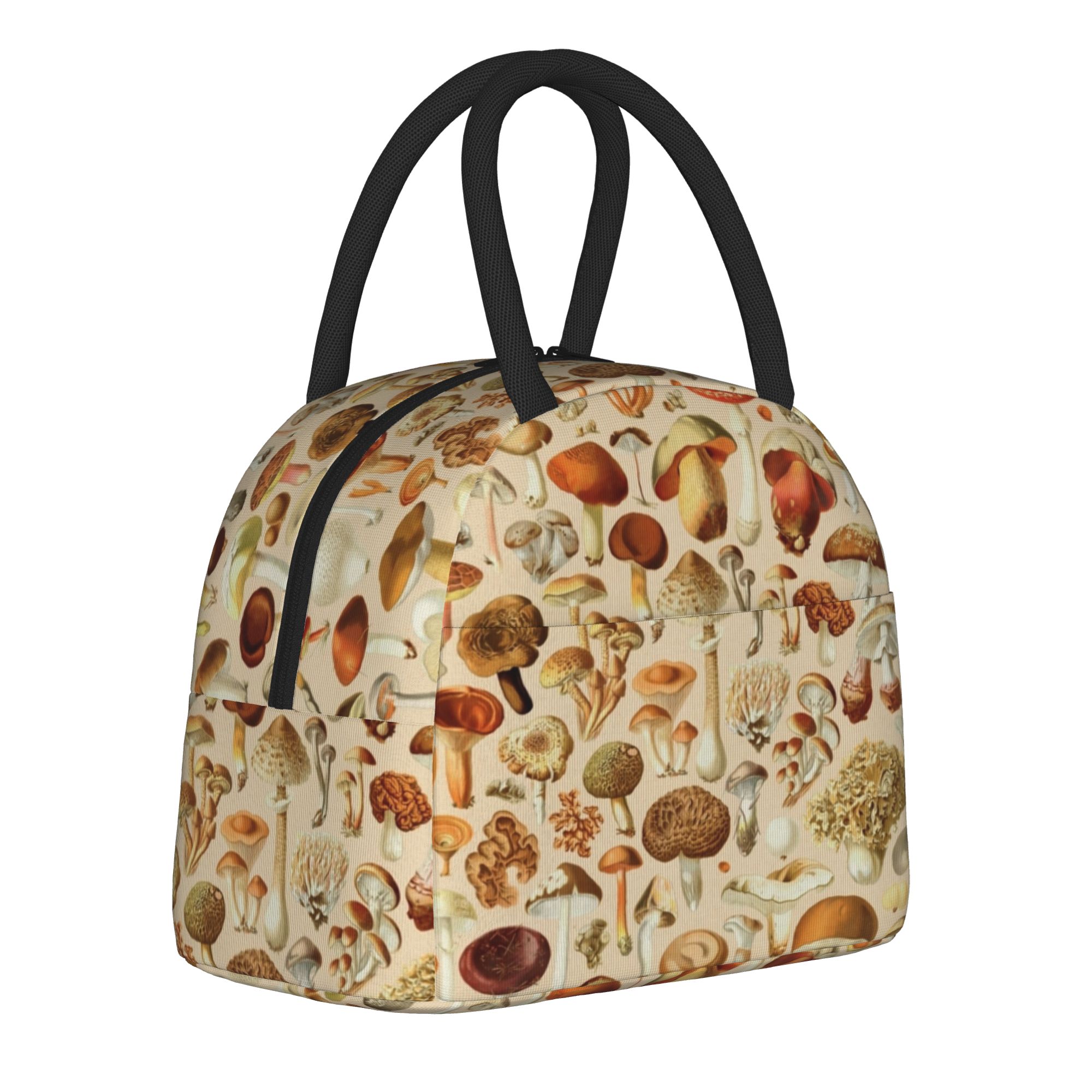 Vintage Collectible Lunch Boxes - Coleção Vintage Mushroom: Bolsas Térmicas Isoladas