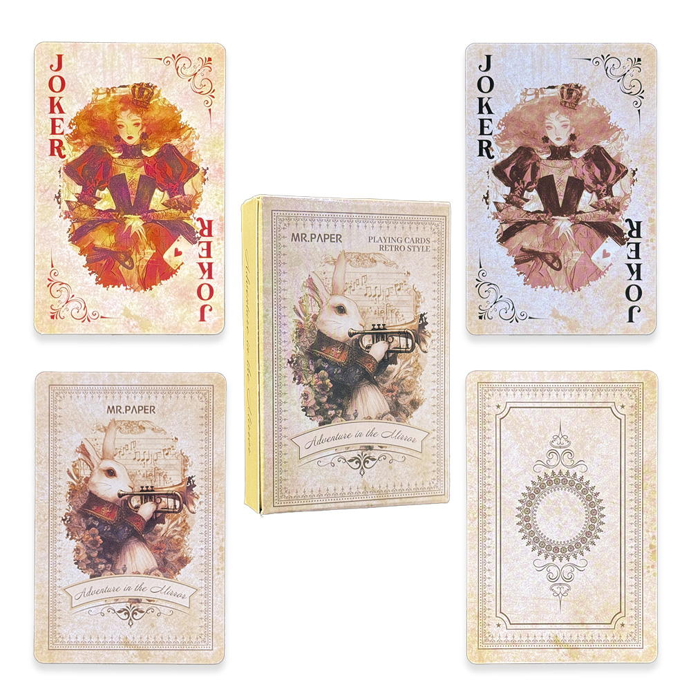 Vintage Collectible Board Games - 55 Cartas de Baralho Alice no