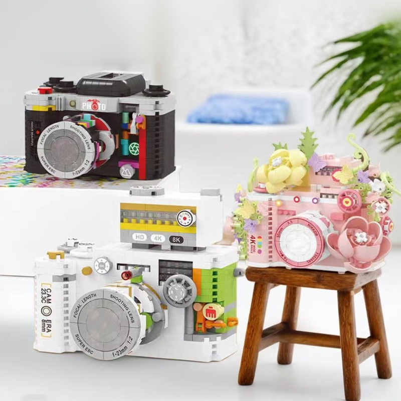 Collectible Vintage Cameras - Blocos de Montagem de Câmera Vintage,