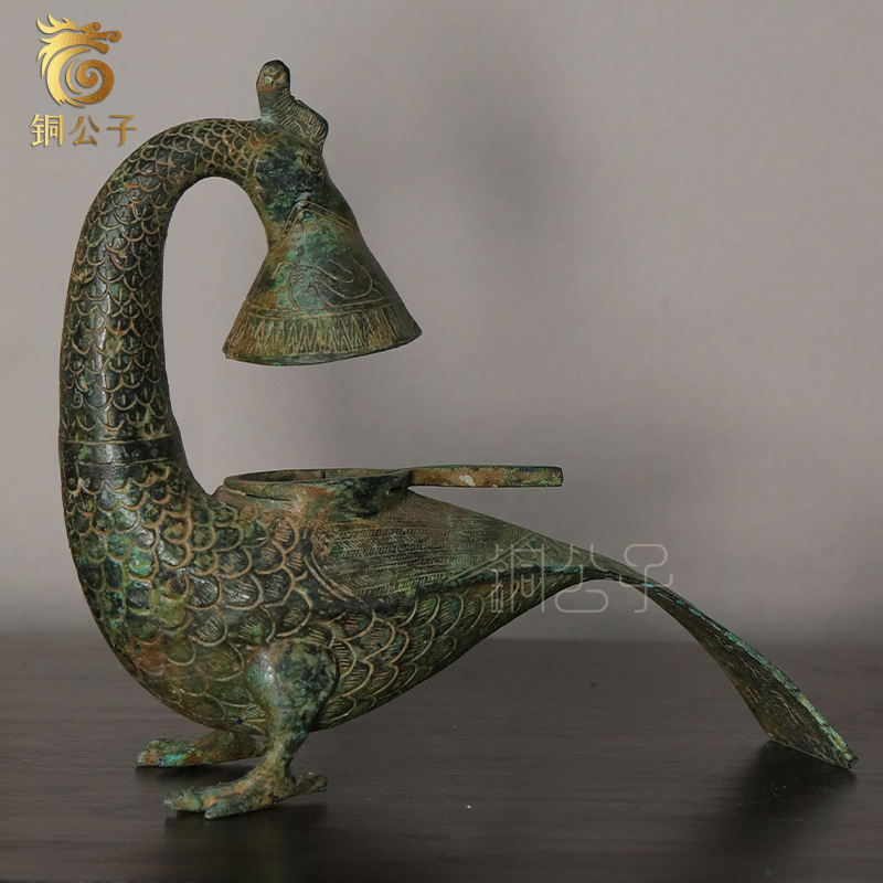 Lâmpada de pássaro fênix de ca - Collectible Vintage Lamps avaliação e preço