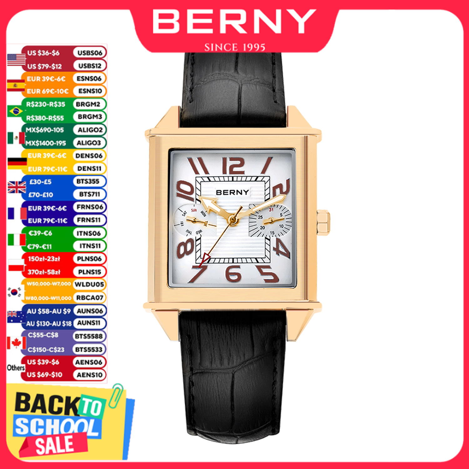 Relógio de Quartzo BERNY 6P25  - Vintage Watch Collecting avaliação e preço