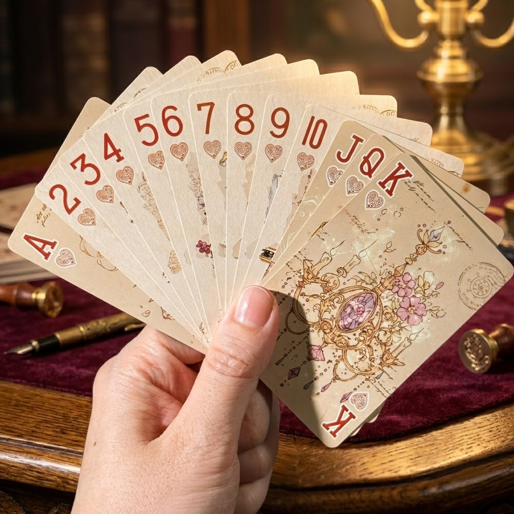 55 Cartas de Baralho Estéticas - Vintage Collectible Board Games avaliação e preço