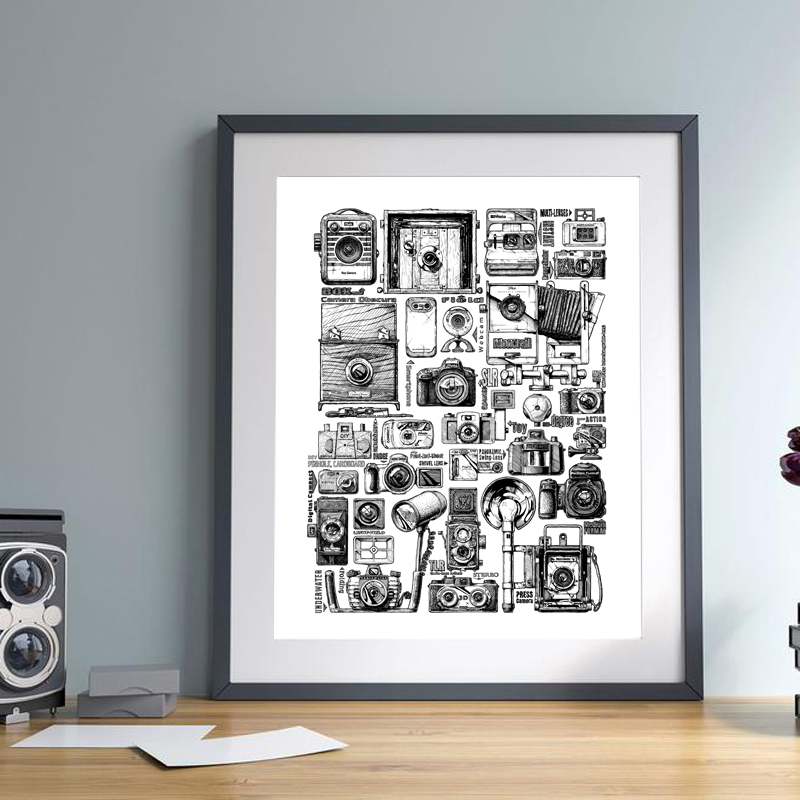 Vintage câmera coleção ilustra - Collectible Vintage Cameras avaliação e preço